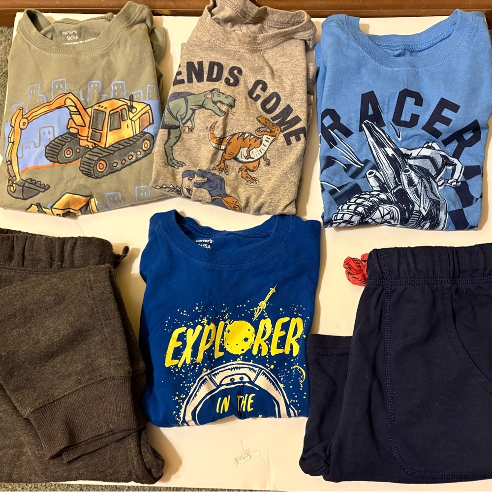 Kids Graphic T-Shirts and Pants Bundle All New Size 5T.